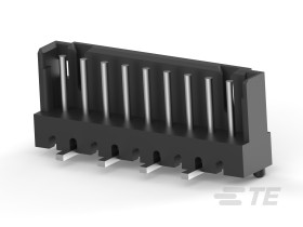 Listwa stykowa PCB 9-pinowe AMP CT raster: 2 mm Pionowy 1-rzędowe TE Connectivity Płyta125 V W osłonie