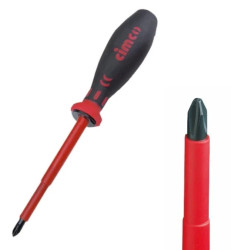 Śrubokręt Wkrętak Izolowany Krzyżakowy Izolacyjny PH1 1000V 7.5x80 mm CIMCO