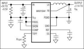 2A, Low-Voltage, Step-Down Regulator with Synchronous Rectification and Internal Switches