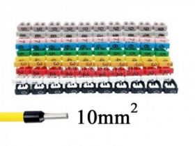 Oznaczniki numeryczne 0-9 przewód 10mm