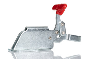 Dociskacz poziomy RS PRO otwarcie szczęk 90° głębokość szczęk 50.9mm Niskoprofilowy zacisk przegubowy