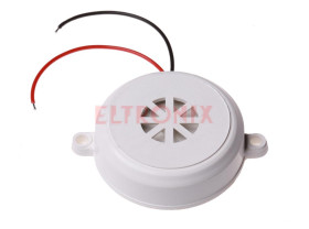 BUZER B3-C 12/24VDC CIAGŁY 80/90DB BIAŁY Z PRZEWODAMI