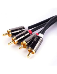 KABEL 2xRCA/2xRCA 3m JLM PREMIUM
