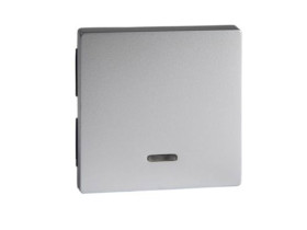 MERTEN SYSTEM M Klawisz pojedynczy z okienkiem sygnalizacyjnym aluminiowy MTN431060 SCHNEIDER ELECTRIC