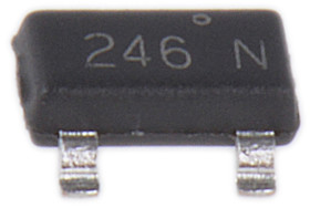 MOSFET N-kanałowy 1.6 A SOT-23 150 V SMD Pojedynczy 1.5 W 481 miliomów