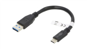 Tcab-250 Kabel Usb 3.0 Usb A Wtyk, Usb C Wtyk 0,15M Czarny