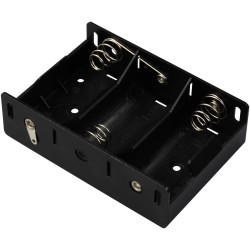 TRU COMPONENTS TC-13220480 Battery tray 3x D Solder lug 105 x 72 x 31 mm