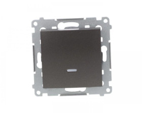 Simon 54 Łącznik jednobiegunowy z podświetleniem antracyt DW1AL.01/48