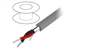 2211C-Sl005 Przewód Na Rolce 30,5M Alpha Essential 1X2x22awg Pvc Ciemnoszary...