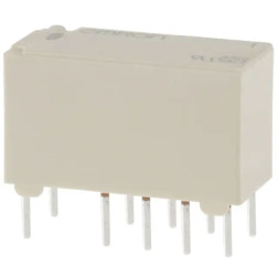 Przekaźnik sygnału, 12V dc, 2 A, DPDT, montaż PCB, Omron