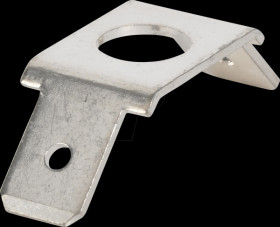 Screw-on flat connectors, 2 x 45°, 6.3 mm