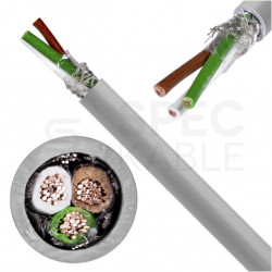 Kabel sterowniczy LIYCY 3x1mm2 szary 300/300V ekranowany olejoodporny linka Helukabel