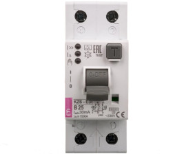 Wyłącznik różnicowonadprądowy 1+N 25A B 30mA typ A KZS-2M2p EDI A 002172408