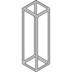 nVent SCHROFF 20130636 Rama szafki 800 x 2200 x 800 czarno-szary 1 szt.