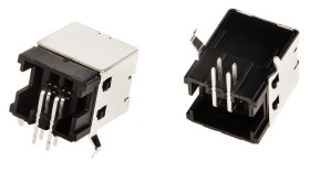 Złącze USB B Przewlekany Żeński 2.0 ,1-portowe