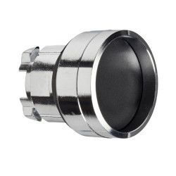Łeb przycisku, Ø 28.5 mm, IP69K, IP67, IP66, kolor: Czarny Sprężyna powrotna, Schneider Electric, Harmony XB4 22 mm