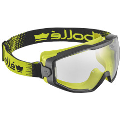 Bolle Safety SPECTN10W Spectrum Platinum Clear Vented Goggles Black/Yellow