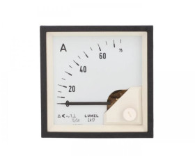 Amperomierz analogowy prądu zmiennego tablicowy EA17 72x72, 75A do współpracy z przekładnikiem 75/5 EA17N C41400000000