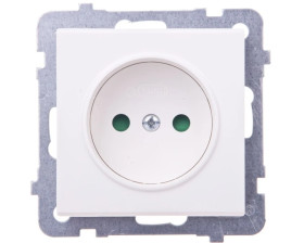 SONATA Gniazdo pojedyncze b/u z przesłonami ecru GP-1RP/m/27