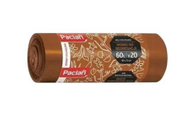Worek do segregacji bio Paclan 60l brązowy - 20 sztuk