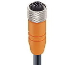 Kabel konfekcjonowany jednostronnie złącze M12 żeńskie proste 4-PINowe kodowanie A ekranowany PUR czarny RKTS 4-288/7,5 M