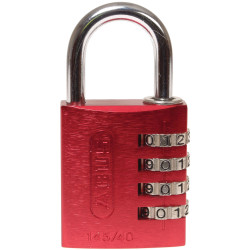 ABUS 48829 145/40 40mm Aluminium Combination Padlock Red