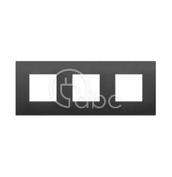 Ramka ozdobna 6M (2+2+2x71) czarny technopolimer, 19644.71