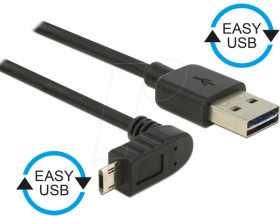 83856 Cable EASY-USB 2.0-A male&gt;Micro USB 2.0 m. angled l/r 0.5 m