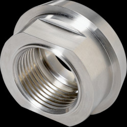 Process adapter, for milk pipe fitting, 40 bar/4 MPa, G 1, 1.5&quot; for process sensors, E33612