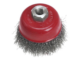 Szczotka druciana doczołowa 100 mm x M14 62H111 TOPEX