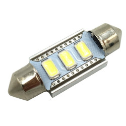 Dioda LED C5W 36mm 3xSMD5730 CAN CANBUS żarówka Biała 12V