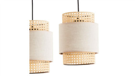 Lampa Wisząca Wood Claud Kolor Czarny/Drewno Aluminium/Metal, Led 1750 Lm...