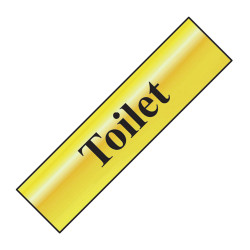 Scan 6051 Toilet - Polished Brass Effect 200 x 50mm