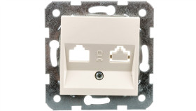 Karre Płytka Czołowa Z Ramką Szkieletową Do Gniazd Teleinformatycznych...