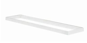 Ramka aluminiowa do paneli LED 1200x300 – wysokość 70 mm, montaż natynkowy, kolor biały RAL9003