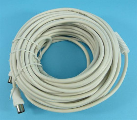 KABEL WT.TV-&gt;GN.TV 15,0mb BIAŁY Z FILTRA