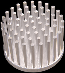 10006884 Pin heat sink round, Ø 36.5 x 20 mm