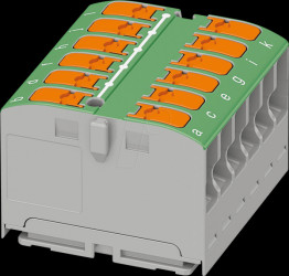 1019575 PTVFIX 12X2.5 distributor block, green