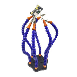 Uchwyt 6-ramienny - trzecia ręka z podstawą aluminiową