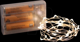 MC-240UW LED fairy lights, 2 m, 40 LEDs, warm white, battery-powered