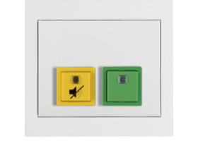 BERKER K.1 System przywoławczy przycisk anulowania/potwierdzenia obecności z ramką biały 52057009 HAGER