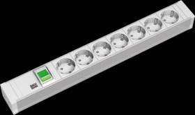 333.600 Socket strip, 19", 7-way