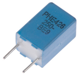 Kondensator foliowy 100nF 160 V ac, 250 V dc KEMET Metalizowany polipropylen rozstaw: 5mm THT ±5