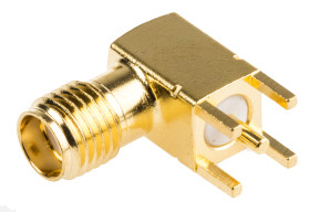 Złącze koncentryczne Montaż na płytce drukowanej Żeński 50Ω typ złącza Złącze SMA Lutowane