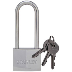 Stanley 81062 371 401 Marine Padlock 50mm Chrome Anti-Pick Double Lock