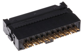 Złącze IDC 20-pinowe 2-rzędowe raster: 2.54mm Żeński Montaż na kablu Hirose