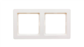 Berker Q.1 Ramka Podwójna Pozioma/ Pionowa Śnieżnobiała Aksamit 10126089