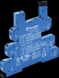 Relay socket, with push-in terminals for electromechanical relays - EMR, 93.66.3.230