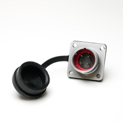 Złącze wielostykowe przemysłowe 4-pinowe M16 Montaż na kołnierzu Gniazdo RS PRO