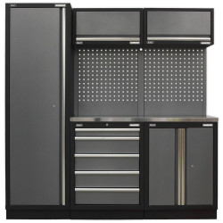Sealey APMSSTACK02SS Modular Storage System Combo - Stainless Steel Worktop